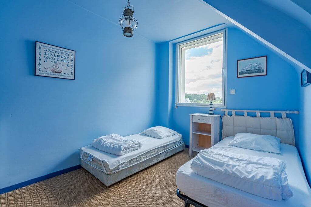 La chambre bleue, maison Ty Cocoz