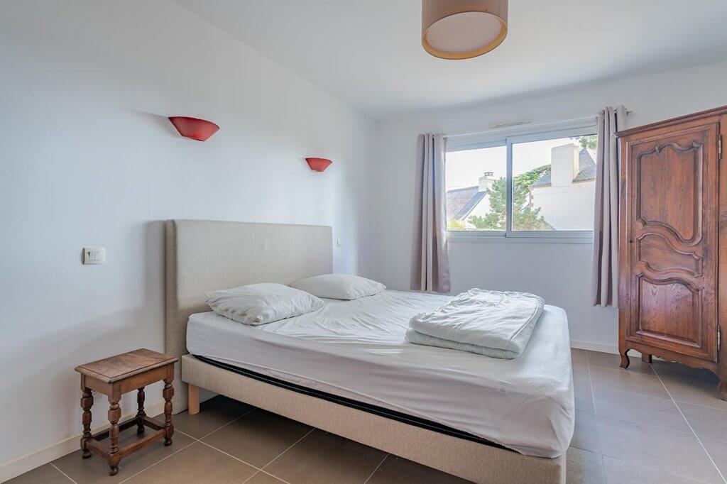Une des 7 chambres de la location Ty Cocoz